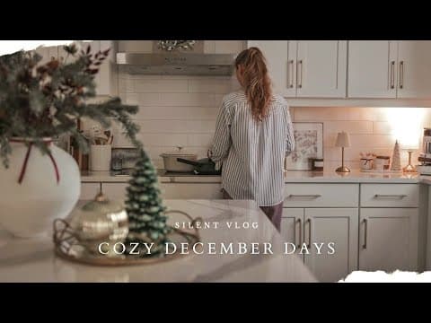 [cozy December Days] Calm Morning Routine, Christmas Shopping, Seasonal Cooking | Silent Vlog