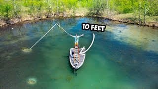 Fishing For Bedding Bass With A Homemade Platform!