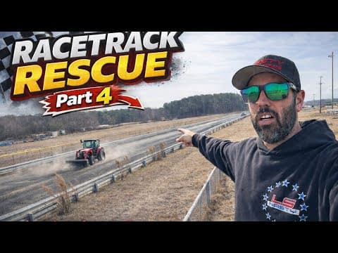 Saving An Abandoned Racetrack Pt.4 Cleaning The Track!!!