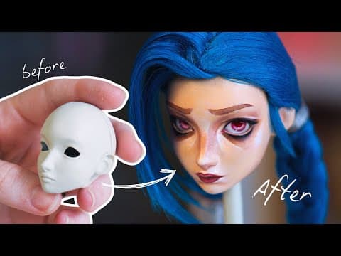 Crafting Jinx: An Arcane-inspired 3d Printed Custom Doll