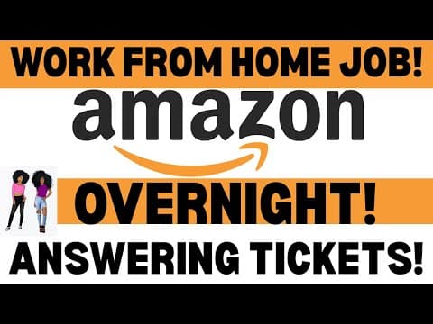 New Amazon Work From Home Job | Overnight Technical Support Role ( No Degree )