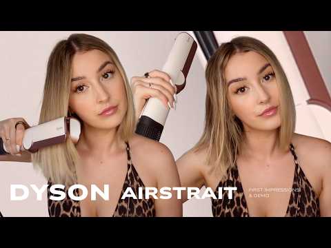 Dyson Airstrait Demo | Wet To Dry Straightener