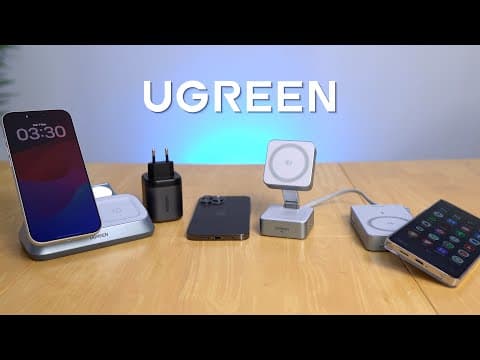 Ugreen Magflow Magnetic Wireless Power Bank, 2-in-1 & 3-in-1 Magnetic Chargers