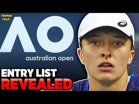 Australian Open 2026 Entry List Revealed | Tennis News