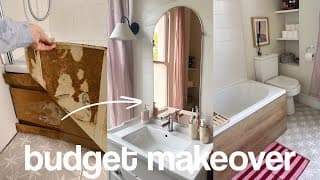 How To Makeover Your Bathroom For Under £200! | Budget Bathroom Makeover