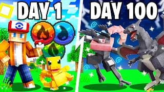 I Spent 100 Days As A Shiny-only Starter Trainer In Pokémon Minecraft Vs My Rival! (duos Cobblemon)