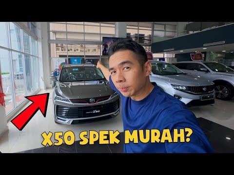 X50 Baru Ni Spek Murah Pun Ko Belanja! Tak Kedekut. Tahniah Proton.