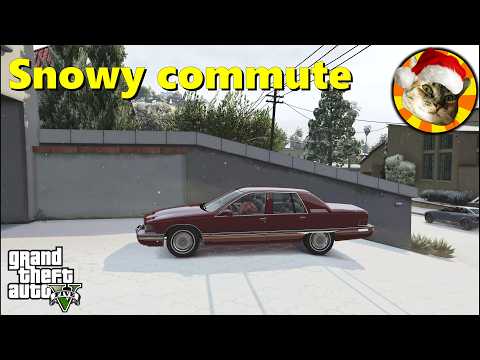 Npc Snowy Commute To Lombank West | Gta V Driving Roleplay
