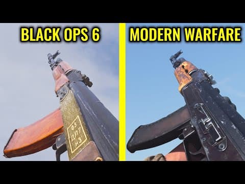 Cod Black Ops 6 Vs Modern Warfare 2019  - Weapons Comparison