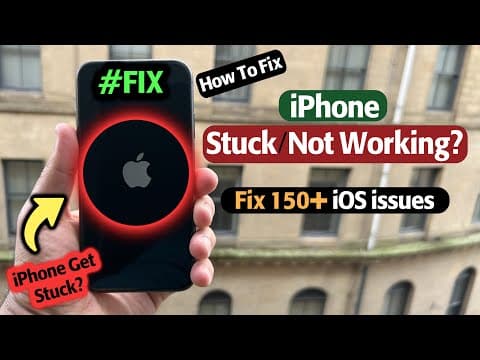 Iphone Frozen/stuck/not Working? Fixed Easily | fix 150+ ios Issues At home