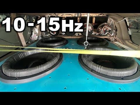 10hz On Subs!? Bass Test 10-15hz Got Dangerous! Tire Flex!?