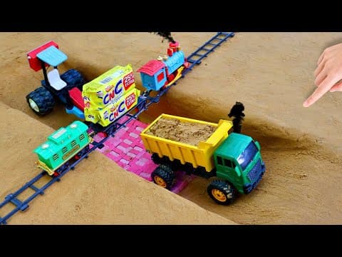 Diy Tractor Making Mini Concrete Bridge | Diy Tractor | Water Pump | Part- 4@sunfarming7533