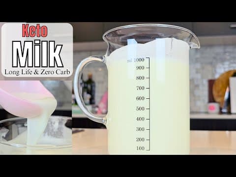 1 Ingredient Long-life Keto Milk - No Cream!