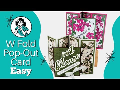 🔴  Why I'm Obsessed With W Fold Cards! Interactive Tutorial