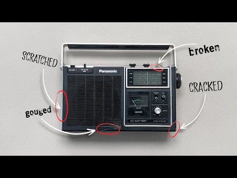 Restoring A 1975 Panasonic Portable Radio