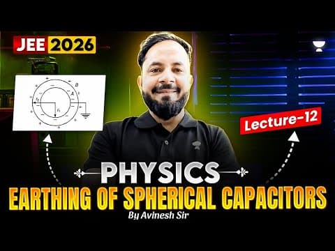 Earthing Of Spherical Capacitors | Jee 2026 Exam | Gems Of Ncert | Physics By Avinesh Sir