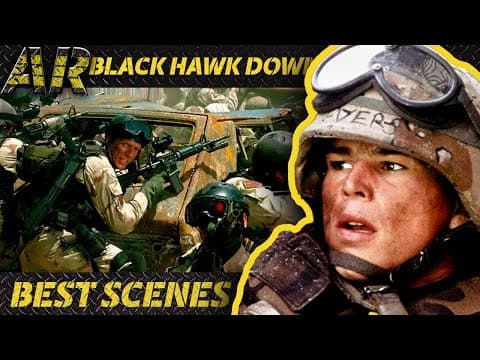 Whistling Bullets In Black Hawk Down (2001) | Action Scenes Compilation