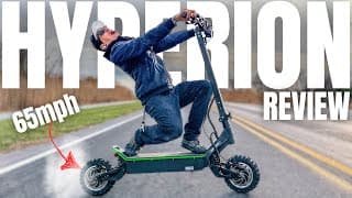 65 Mph Solar Hyperion Review: Fastest Electric Scooter Of 2025! Highway Speeds? 🤯💨