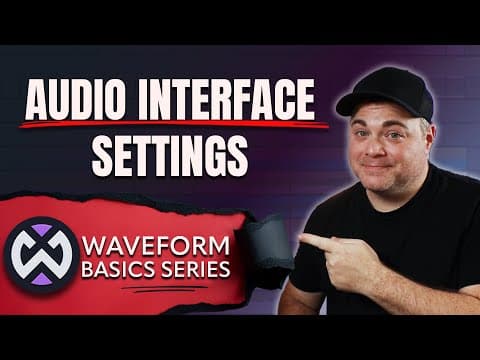 How To Setup Audio Interface In Tracktion Waveform Free & Pro