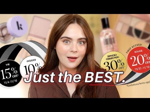 Sephora Savings Event Recommendations, 2025.