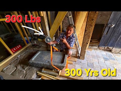 This 300 Year Old Granite Sink Needs A Serious Wall!