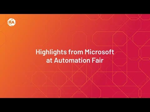 Highlights From Microsoft At Automation Fair