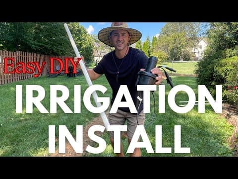 Easy Diy Irrigation Install