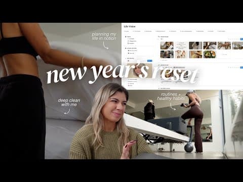 2026 Reset Vlog: Cleaning, Planning, Vision Board, Goals + Notion Template!