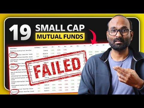 Risk Alert ⚠️ 2025 Became The Worst Year For Small Cap Mutual Funds | Small Cap Returned Negative