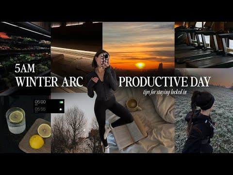 5am Winter Arc Vlog | Productive Day, How I'm Ending The Year Strong ❄️