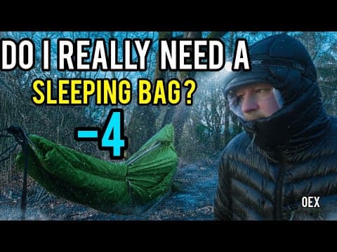 "i Slept In -4°c Without A Sleeping Bag (bad Idea?)"