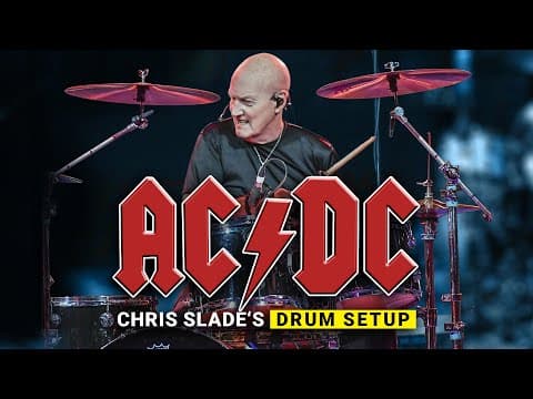 Chris Slade´s Enormous Drum Setup With Ac/dc Live ⚡️ | Recreating Iconic Drum Sounds