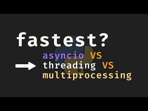 Asyncio Vs Threading Vs Multiprocessing In Python