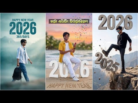 Happy New Year 2026 Photo Editing Tutorial - Didar Official