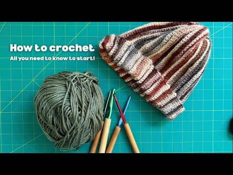Watch this video if you want to learn to crochet!