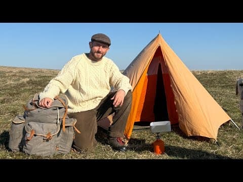 Hiking & Wild Camping Using Only Vintage Gear! ⛺️