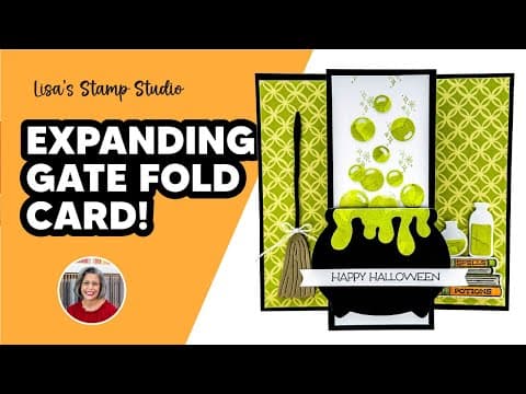 Make This Easy Expanding Gate Fold Card For Halloween