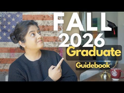 Fall 2026 Masters & Phd Application Guidebook For Usa Colleges | Scholarships & Timeline!