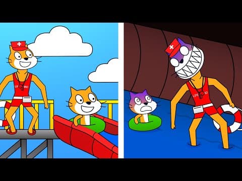 I Made A Waterslide Horror Game On Scratch