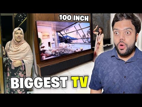 I Bought the Biggest 100 Inch TV 😱 | Mama Ki New House Mein Entry 😍