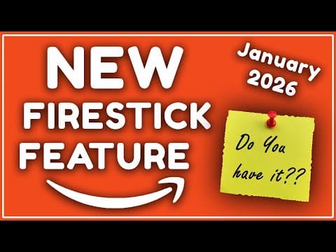 🔥 This New Firestick Feature Makes Watching Movies Better Than Ever! 🔥