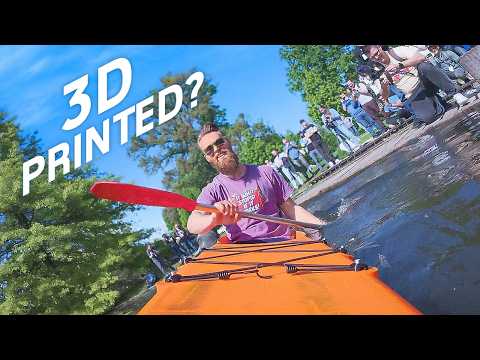 We 3d Printed A Kayak In One Piece On A Treadmill And Tested It!