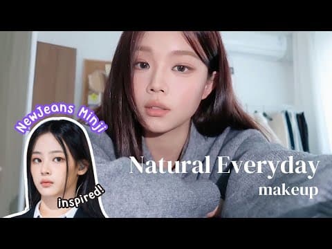 Newjeans Minji Inspired | 5 Minutes Natural Everyday Makeup For Beginners By Fann