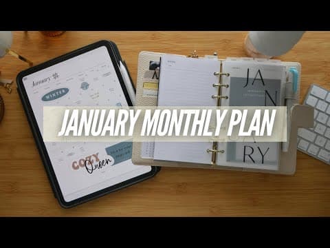 January 2026 Monthly Plan With Me! Setting Up My Digital And Physical Planner For 2026!