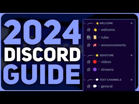 How To Setup A Discord Server 2024 - The Ultimate Discord Setup Tutorial With Bots!