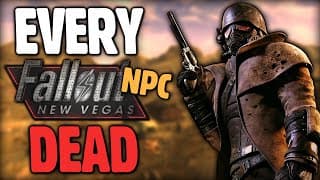 I Killed Every Npc In Fallout New Vegas