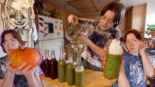 🎃chatty Food Vlog🔮 Trader Joe’s Haul🛒 Pumpkin Spice Matcha🍵 Halloween Kombucha🧪