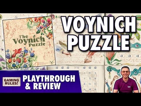 Voynich Puzzle - Playthrough & Review