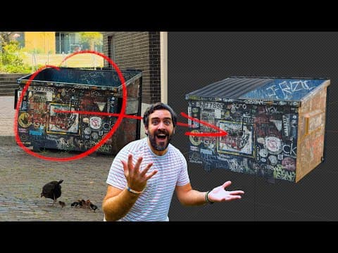 I Found The Dumpster Of My Dreams In Ybor City And Modeled It In Blender!