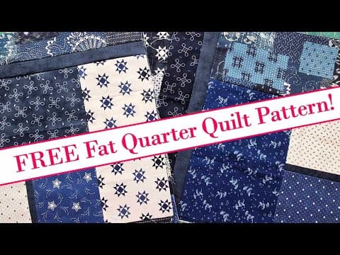 Easy Fat Quarter Quilt You Can Make Today!